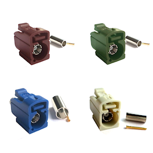 Assorted FAKRA Connectors for RG174 Coaxial Cable (AB.FAK/174)